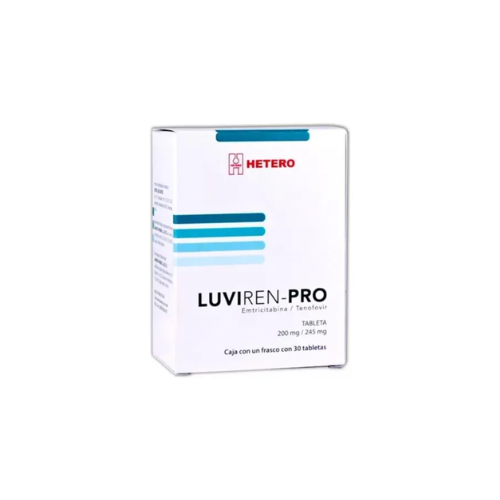 LUVIREN-PRO 200/245MG TAB CAJ C/30 (EMITRICITABINA/TENOFOVIR)